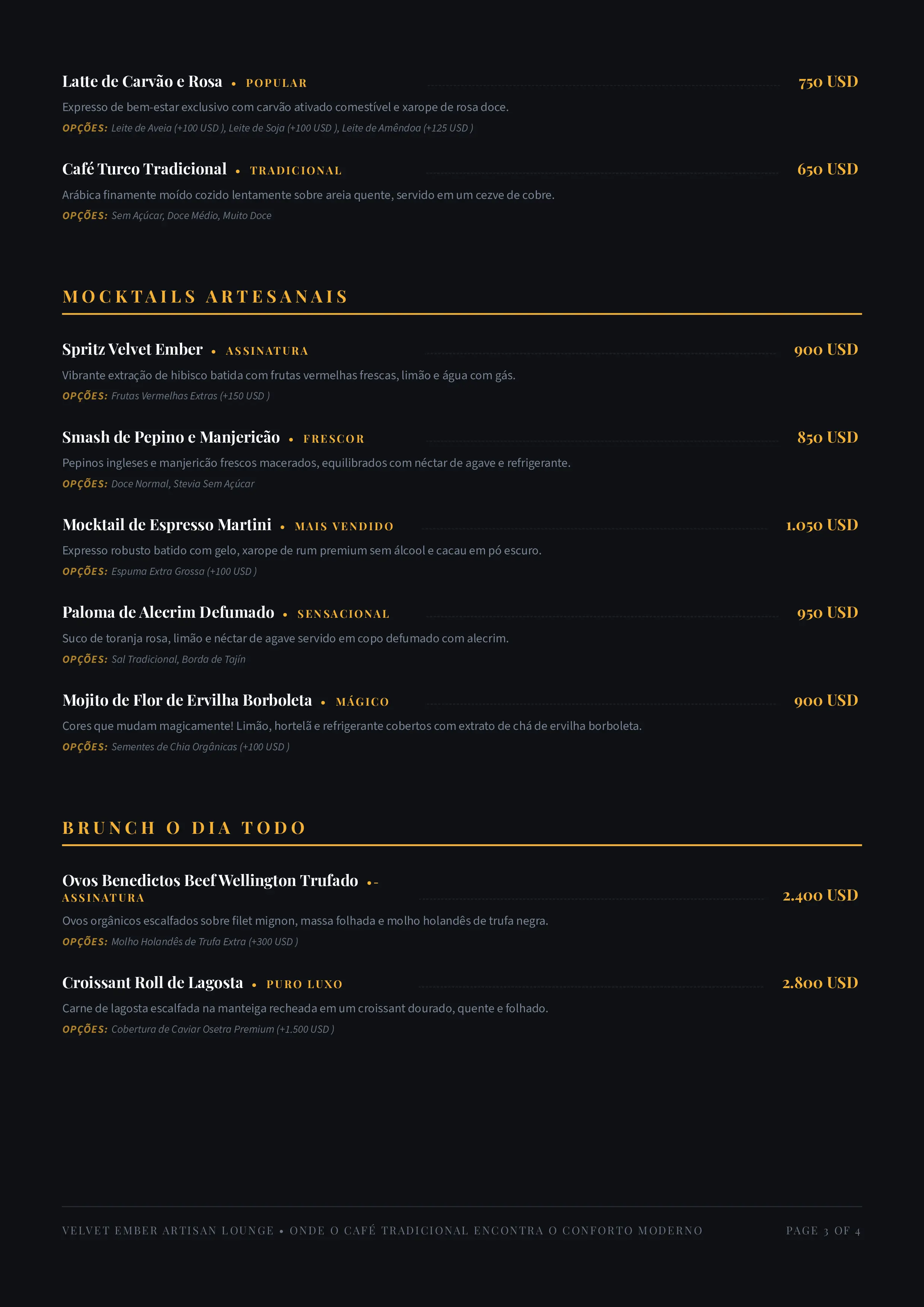 Menu Page 3